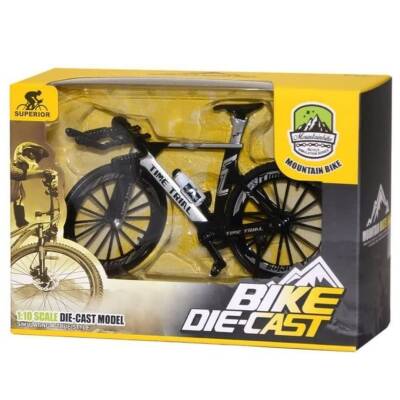 Osman Kızılkaya Minyatür Metal Dağ Bisiklet 1:10 0818-8A-Gri