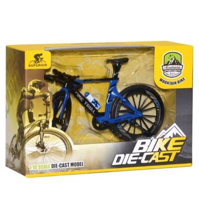 Osman Kızılkaya Minyatür Metal Dağ Bisiklet 1:10 0818-8A-Mavi