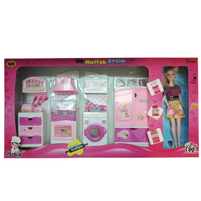 Oydaş İlk Mutfak Setim 4lü Dolap Bebekli-2378 - 1