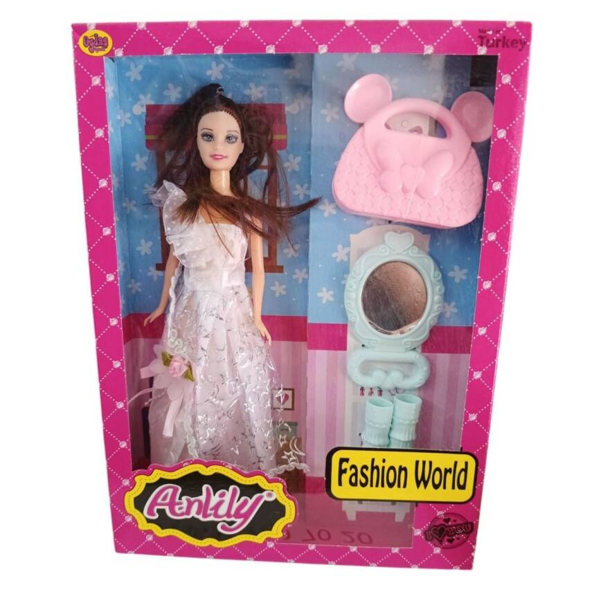 Oydas Oyuncak Anlily Fashion Bebek 02276–Kahverengi Saçlı Bebek - 1