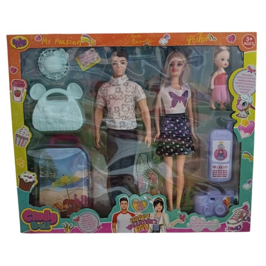 Oydaş Oyuncak Cindy Doll Aile Tatil Seti Oyd-02455 - 1