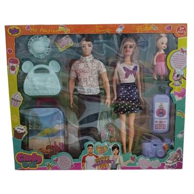 Oydaş Oyuncak Cindy Doll Aile Tatil Seti Oyd-02455