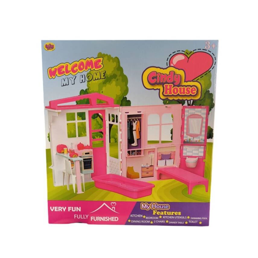 Oydaş Oyuncak Kutuda Cindynin Evi Oyuncak Bebek Evi 02618 - 1