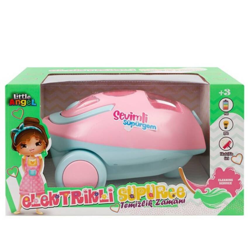 Oydaş Oyuncak Pilli Büyük Elektrik Süpürgesi Oyd-02602-Pembe - 1