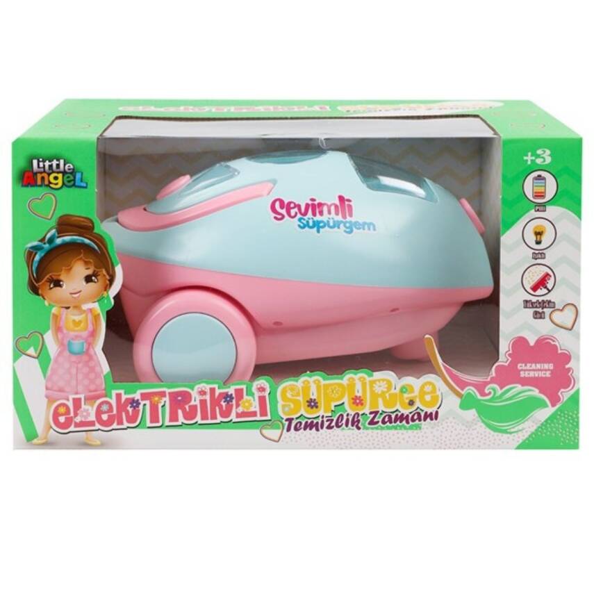 Oydaş Oyuncak Pilli Büyük Elektrik Süpürgesi Oyd-02602-Turkuaz - 1