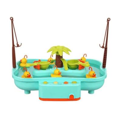 Oydaş Oyuncak Pilli Havuzlu Işıklı Sesli Ördek Tutma Oyunu 02606-Yeşil