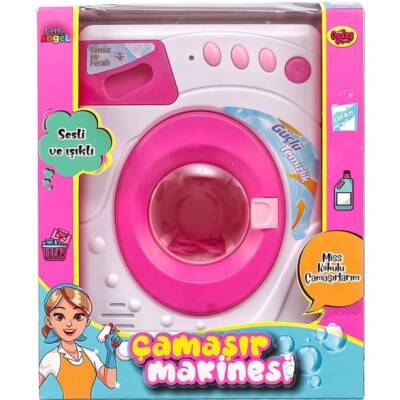 Oydaş Oyuncak Pilli Orta Boy Çamaşır Makinesi 02604-Fuşya