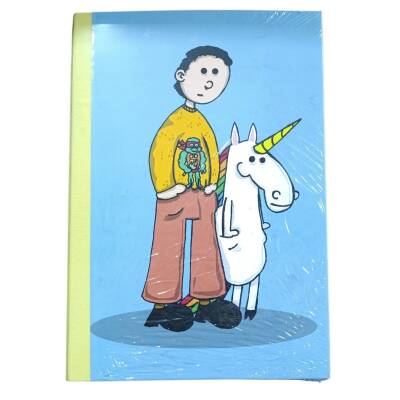 Paklon Kapaklı Tasarımlı Sekreterlik-Unicorn ve Adam