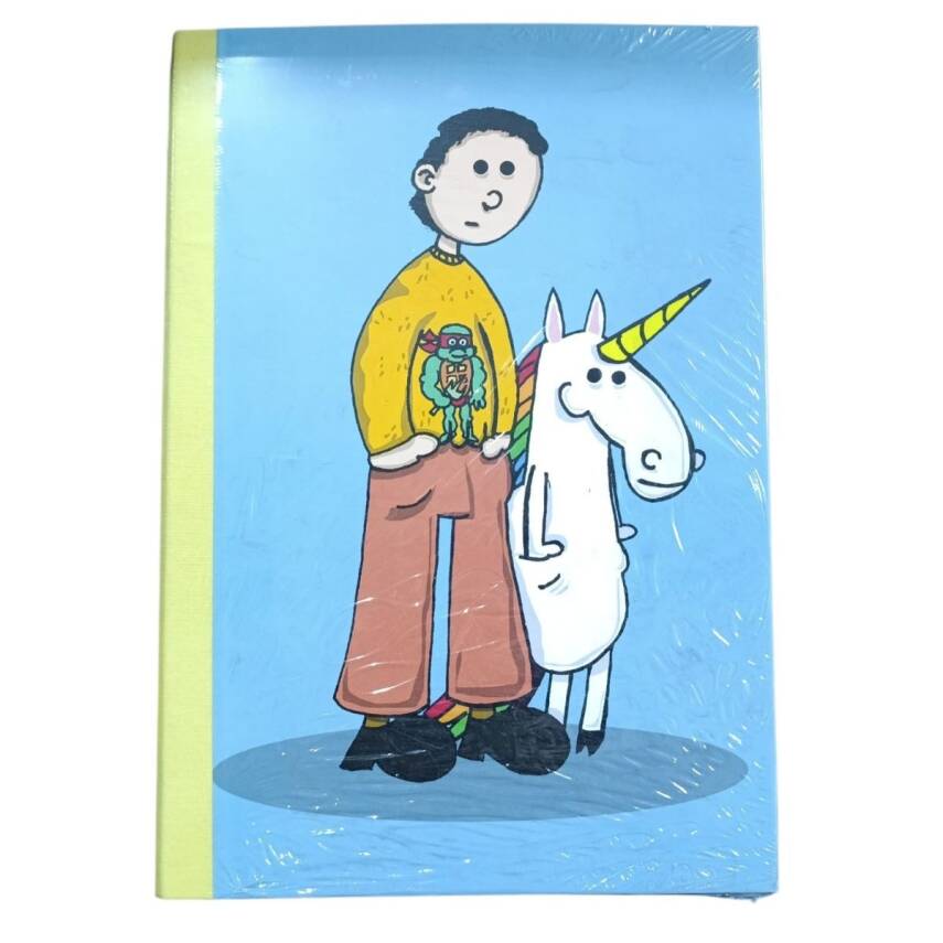 Paklon Kapaklı Tasarımlı Sekreterlik-Unicorn ve Adam - 1