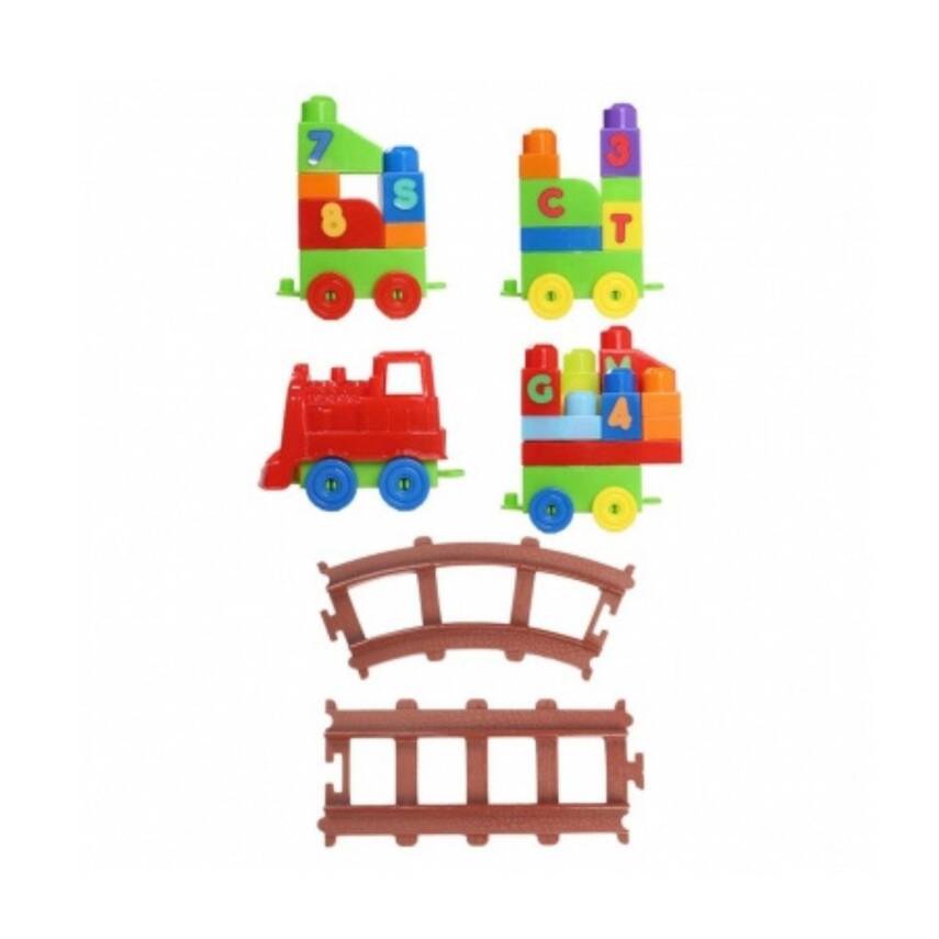 Play Blox 93 Cm 77 Parça Sayı ve Alfabe Oyuncak Tren Seti 2397 - 4