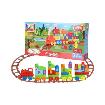 Play Blox 93 Cm 77 Parça Sayı ve Alfabe Oyuncak Tren Seti 2397