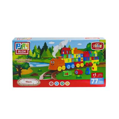 Play Blox 93 Cm 77 Parça Sayı ve Alfabe Oyuncak Tren Seti 2397 - 5
