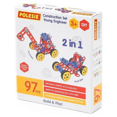 Polesie Oyuncak Eğitici Mucit Tasarım Seti 97 Parça 1108 72979 - 2