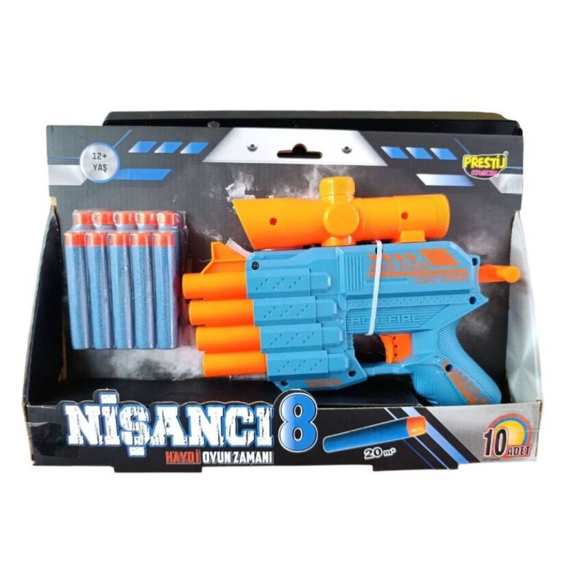 Prestij Oyuncak 4 Ağızlı Dart Atıcı Silah Fab.5757 - 1