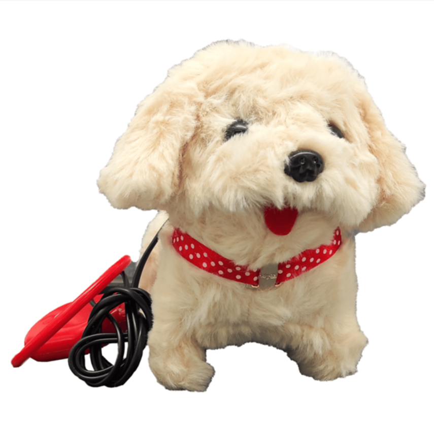 Prestij Oyuncak Kumandalı Sesli Yürüyen Köpek 23-035-Krem - 1