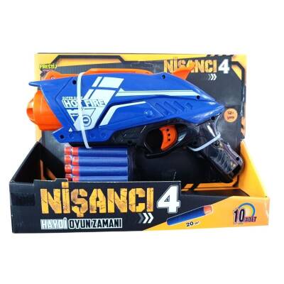 Prestij Oyuncak Nişancı 4 Sünger Atan 10 Dartlı Silah 6262