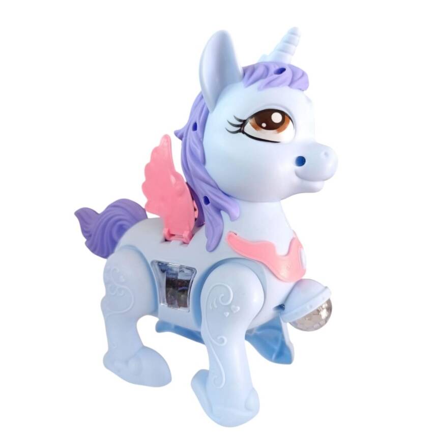 Prestij Oyuncak Sesli Işıklı Unicorn 399-75-Mavi - 1