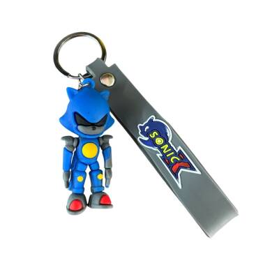 Renkli Silikon Anahtarlıklar-Gri Sonic