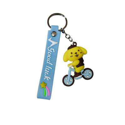 Renkli Silikon Anahtarlıklar-Sarı Sarı Pompompurin