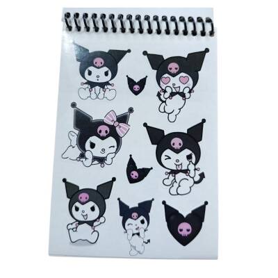 Sanrio A6 Kuromi Sticker Defter - 2