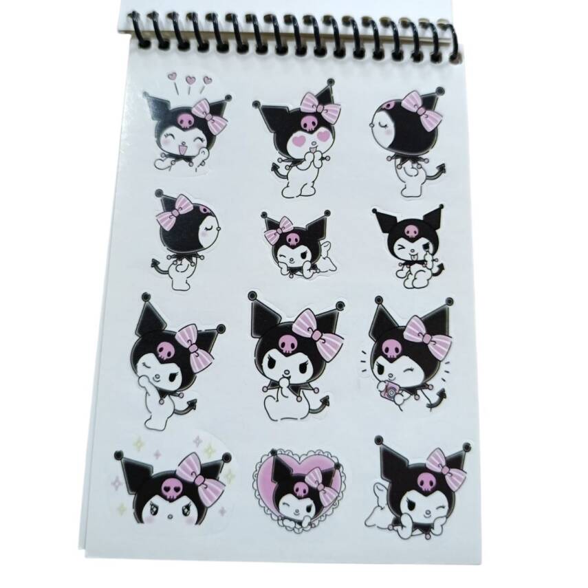 Sanrio A6 Kuromi Sticker Defter - 3