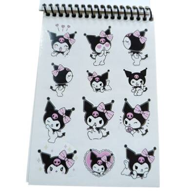 Sanrio A6 Kuromi Sticker Defter - 3