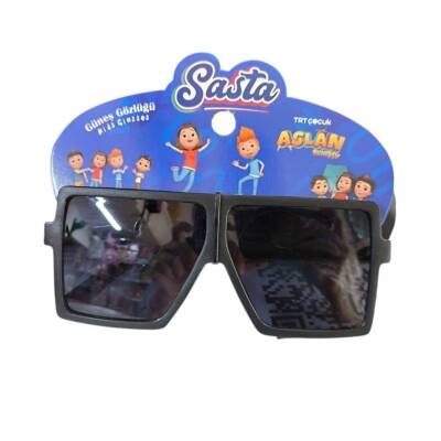 Sasta Lisanslı Aslan Buluşçu Gözlük 602159-Siyah Kare