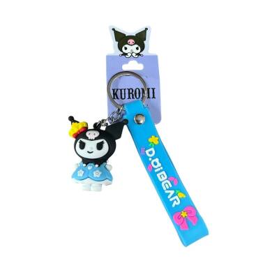 Sasta Lisanslı Silikon Anahtarlık 582648-Mavi Kuromi