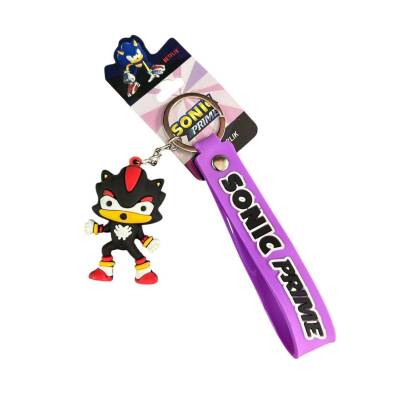Sasta Lisanslı Silikon Anahtarlık 582648-Mor Sonic