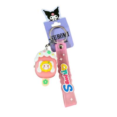 Sasta Lisanslı Silikon Anahtarlık 582648-Pembe Dondurma