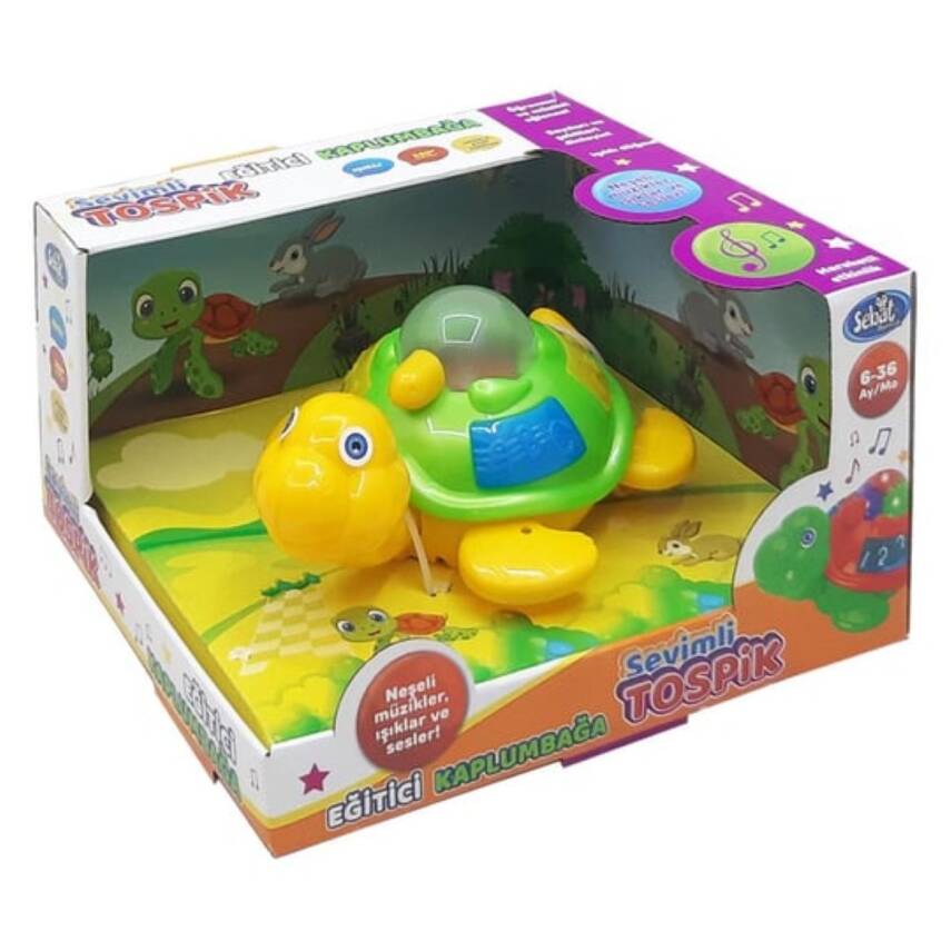 Sebat Oyuncak Sesli Işıklı Kaplumbağa Sb 2044-Yeşil - 1