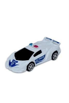 Sebat Oyuncak Sürtmeli Sevimli Arabalar Sb-2047–Beyaz Polis Aracı