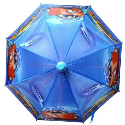 Silmaril 66 cm Kılıflı Bardaklı Düdüklü Çocuk Şemsiyesi ARAF-24-Turuncu Arabalı - 2