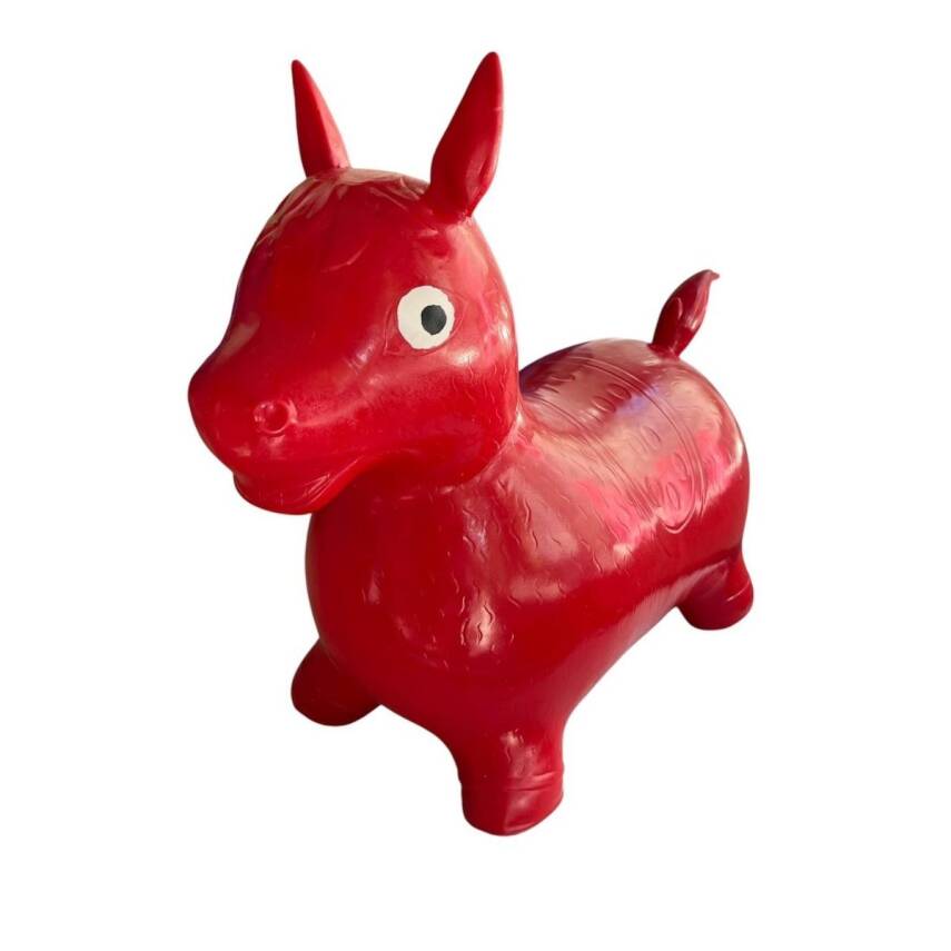 Şişme Zıpzıp Hayvan Pilates Topu-Kırmızı - 1