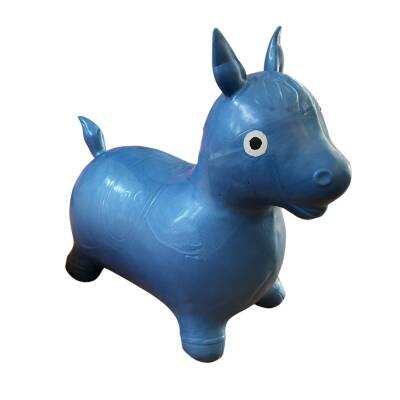 Şişme Zıpzıp Hayvan Pilates Topu-Mavi