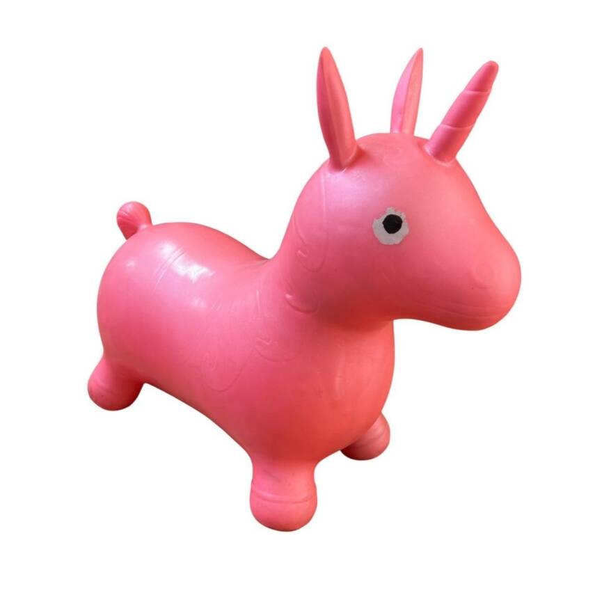 Şişme Zıpzıp Hayvan Pilates Topu-Pembe - 1