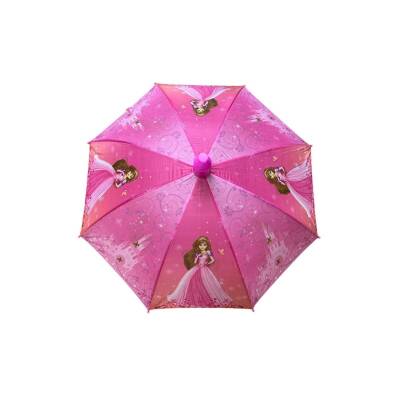 Skybelt 66 cm Kılıflı Bardaklı Çocuk Şemsiyesi Sky-201-Kumral Prenses