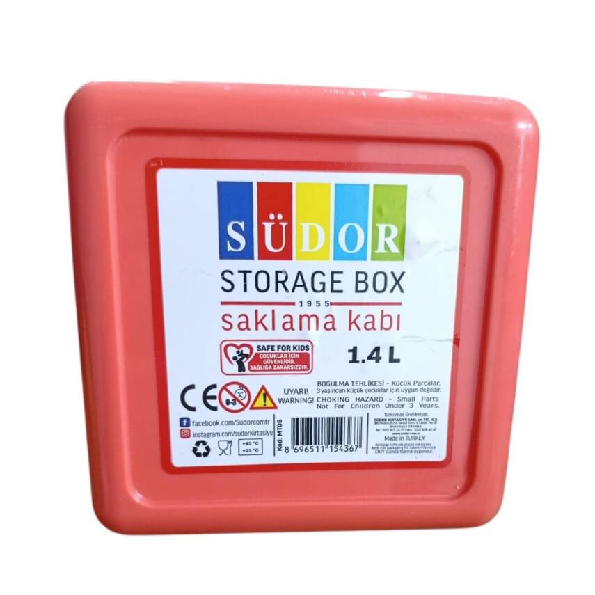 Südor Saklama Beslenme Kabı 1.4 L MT05-Turuncu - 1