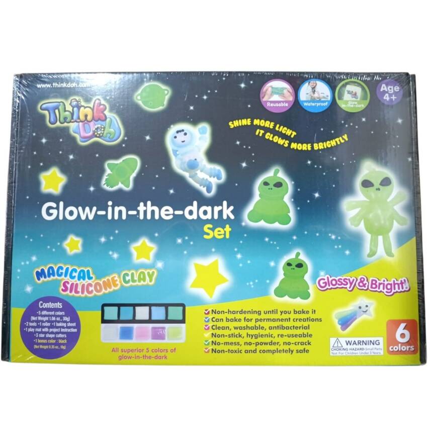 Think-Doh Silikon Model Hamuru Fosforlu Set 29535 - 1