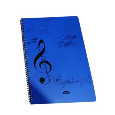 Tokaç A4 Müzik Defteri Spiralli PP Kapak 40 Yp-Lacivert Sol Anahtarı
