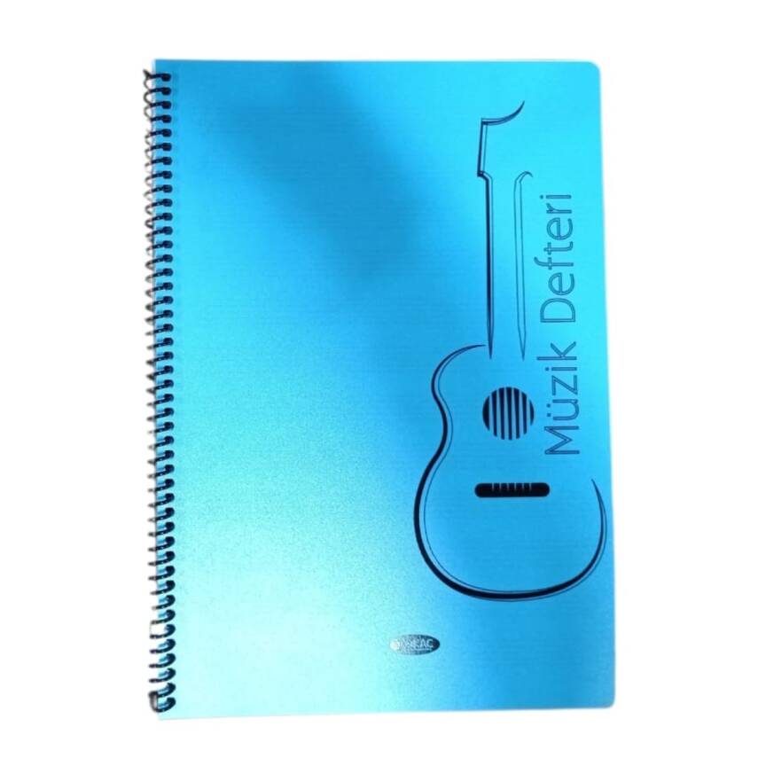 Tokaç A4 Müzik Defteri Spiralli PP Kapak 40 Yp-Sarı Gitar - 1