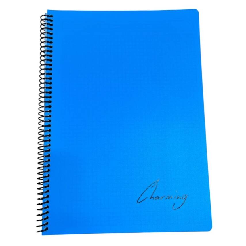 Tokaç A4 Pp Kapak Spiralli 120 Yaprak Defter Kareli Tok-220-Mavi - 1