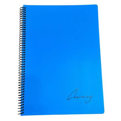 Tokaç A4 Pp Kapak Spiralli 120 Yaprak Defter Kareli Tok-220-Mavi
