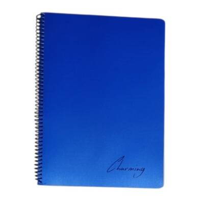 Tokaç A4 PP KP Spiralli 72 Yp Çizgili Defter-Lacivert