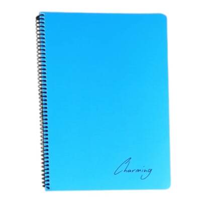 Tokaç A4 PP KP Spiralli 72 Yp Çizgili Defter-Mavi