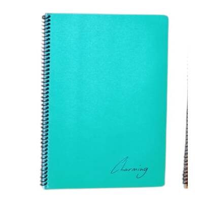 Tokaç A4 PP KP Spiralli 72 Yp Çizgili Defter-Yeşil