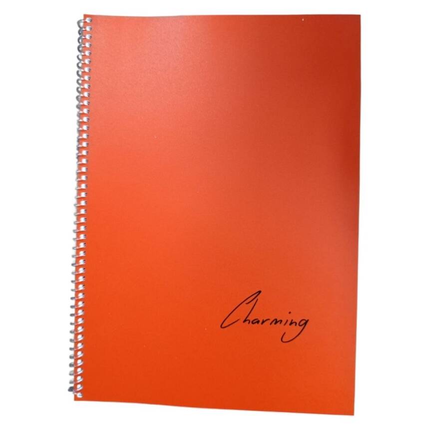 Tokaç A4 Pp. Kp Spiralli 72 Yp Defter Düz TOK-170-Kırmızı - 1