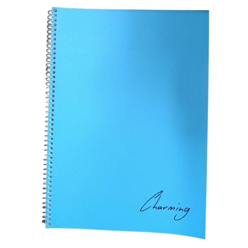 Tokaç A4 Pp. Kp Spiralli 72 Yp Defter Düz TOK-170-Mavi - 1