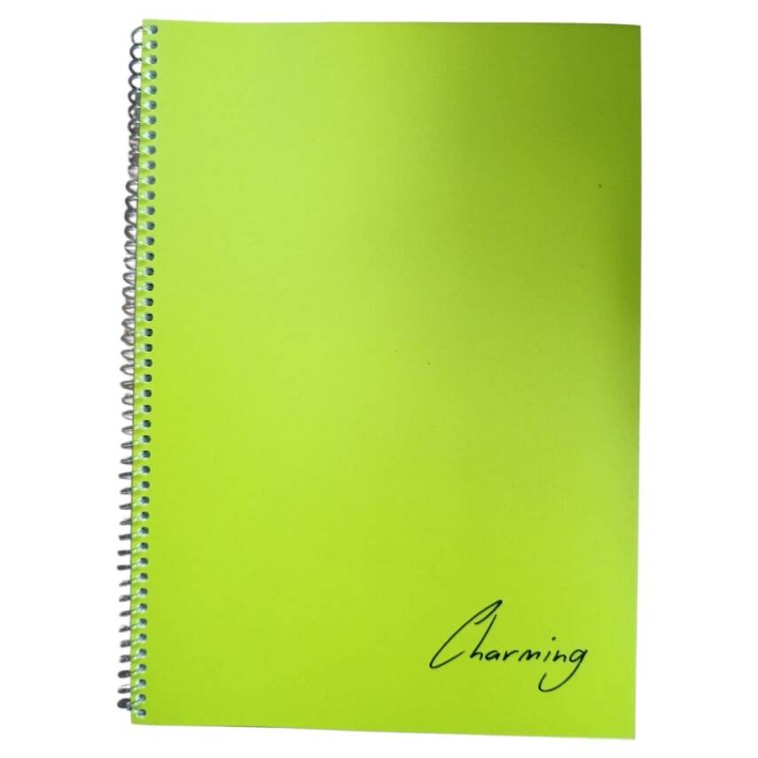 Tokaç A4 Pp. Kp Spiralli 72 Yp Defter Düz TOK-170-Yeşil - 1