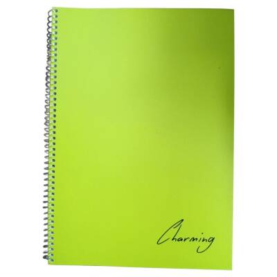 Tokaç A4 Pp. Kp Spiralli 72 Yp Defter Düz TOK-170-Yeşil